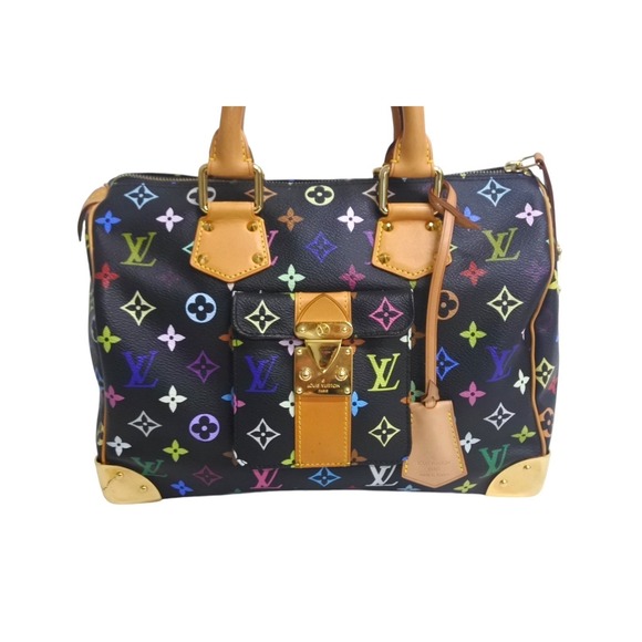 Louis Vuitton Handbags - Louis Vuitton Monogram Black Speedy Handbag Takashi by Murakami Multicolore